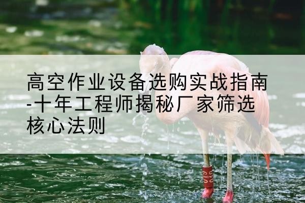 兴县剪叉式升降机厂家-高空作业设备选购实战指南-十年工程师揭秘厂家筛选核心法则